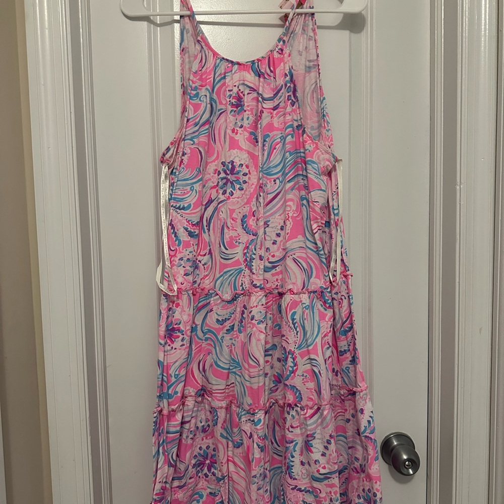 Lilly Pulitzer Pink and Blue Swirl Dress